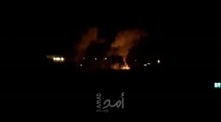 إسرائيل تقصف موقعا عسكريا  للجبهة الشعبية - القيادة العامة على حدود لبنان - فيديو