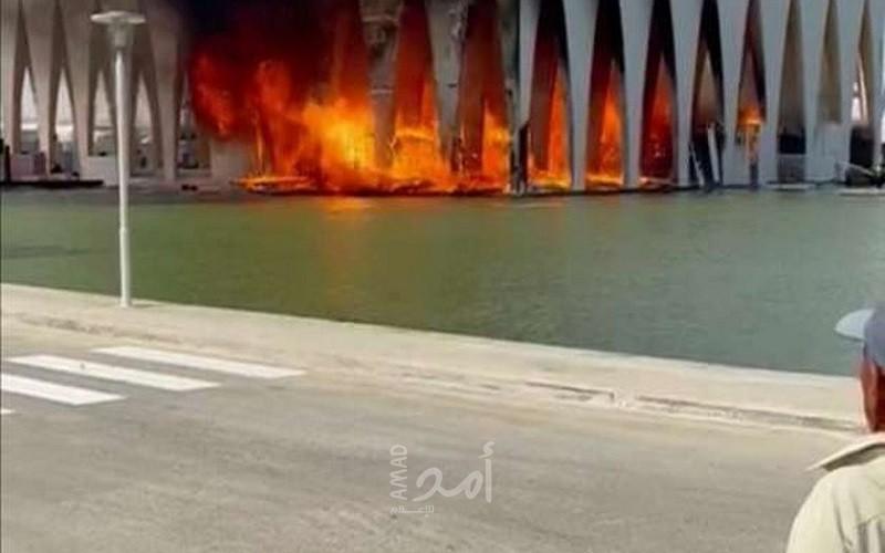 مصر: حريق ضخم في قاعة افتتاح مهرجان الجونة السينمائي