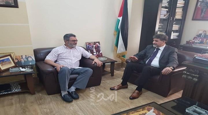 مدير المركز الثقافي الروسي في سوريا يزور مقر الدائرة السياسية بدمشق