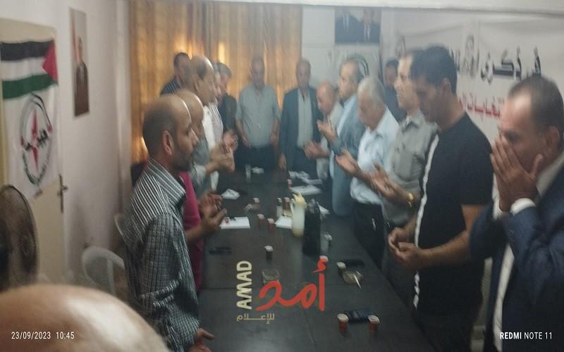 وفد قيادي من النضال الشعبي يزور مخيم جنين ويلتقي فصائل العمل الوطني