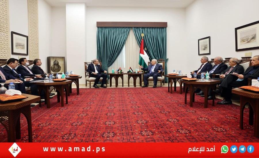 الرئيس عباس يلتقي وزير الخارجية الأردني للحديث عن آخر المستجدات
