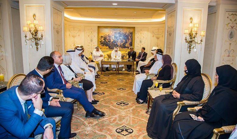 البرلمان العربي يقيم حفل استقبال للشيخ خليفة بن محمد بن خالد آل نهيان بالقاهرة