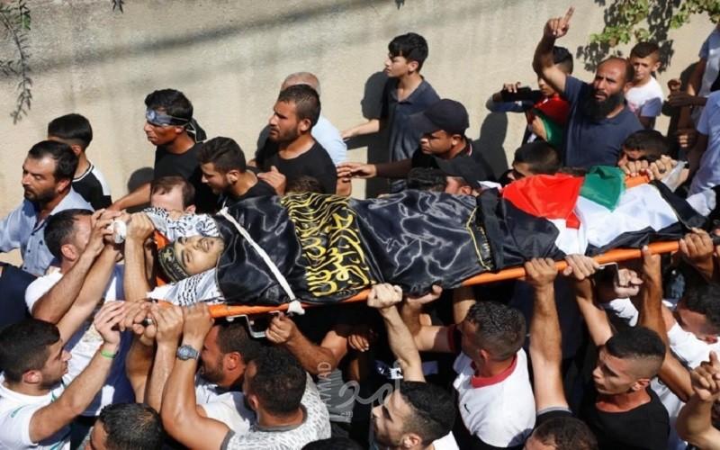 تشييع جثمان الشهيد زيود في السيلة الحارثية غرب جنين