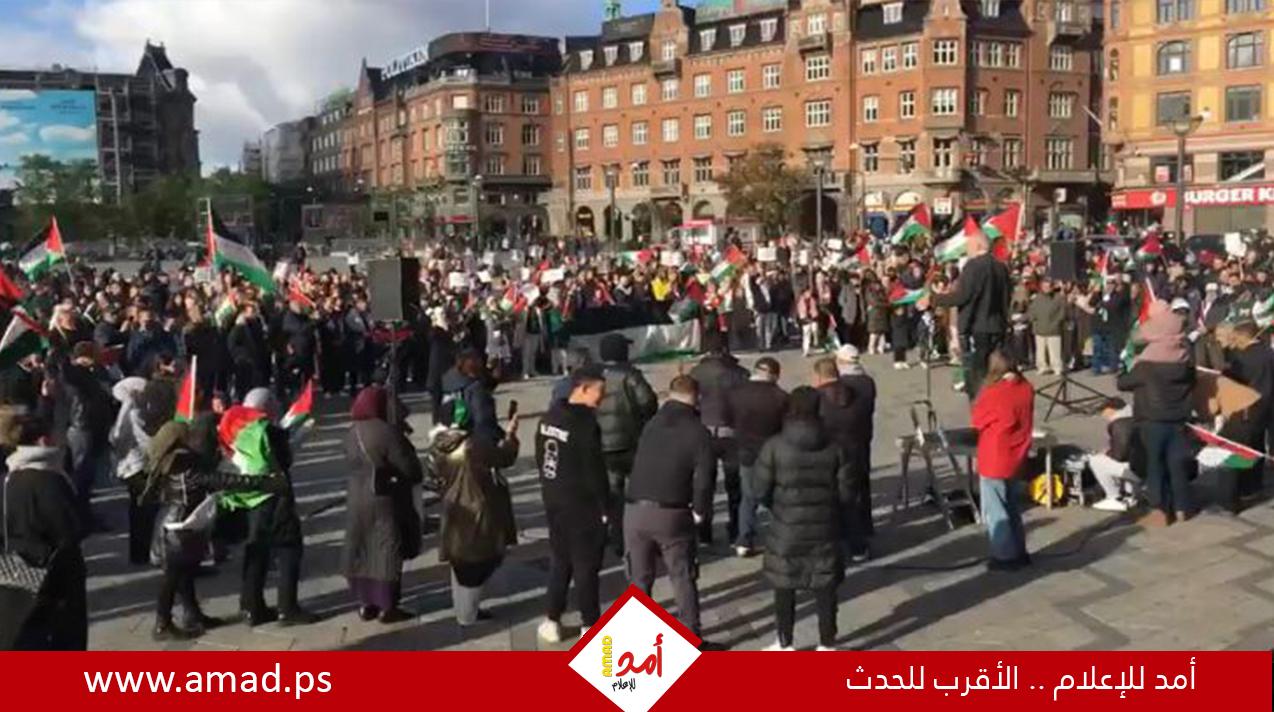 مظاهرة حاشدة في كافة الساحات الدولية لدعم الشعب الفلسطيني في غزة - صور