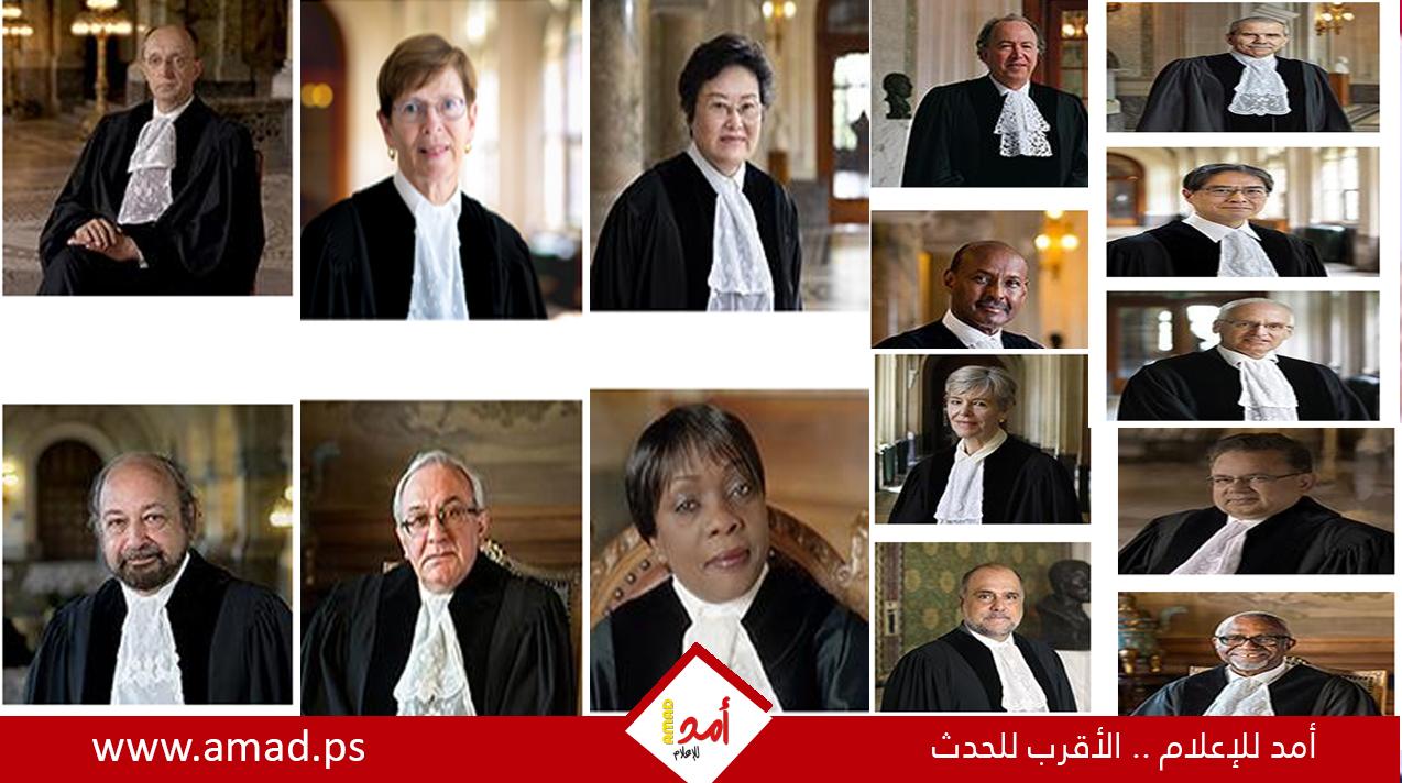 أسماء وجنسية قضاة محكمة العدل الدولية..رئيسة أمريكية وبينهم عرب