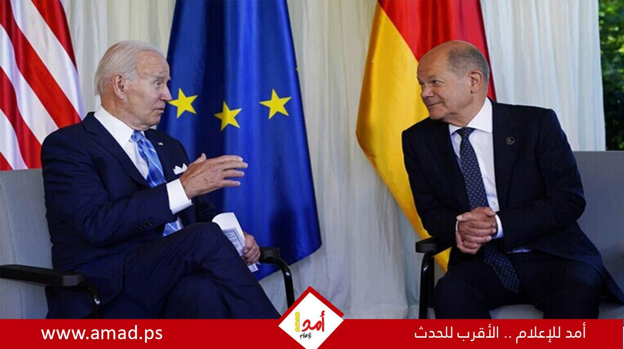 البيت الأبيض: بايدن وشولتس بحثا الوضع في أوكرانيا والشرق الأوسط