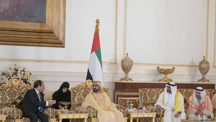 السيسي يبحث مع قادة الإمارات العلاقات الثنائية والقضايا الإقليمية والدولية