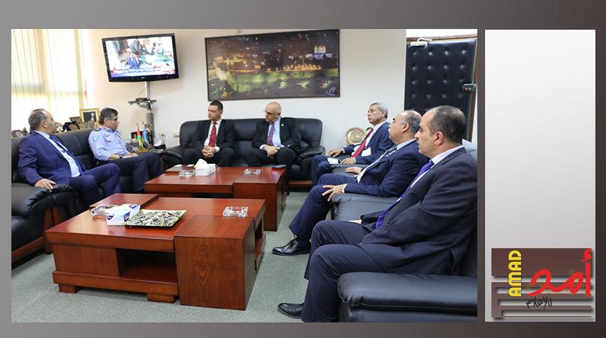 اللواء حازم عطا الله يستقبل وكيل وزارة الداخلية الروماني