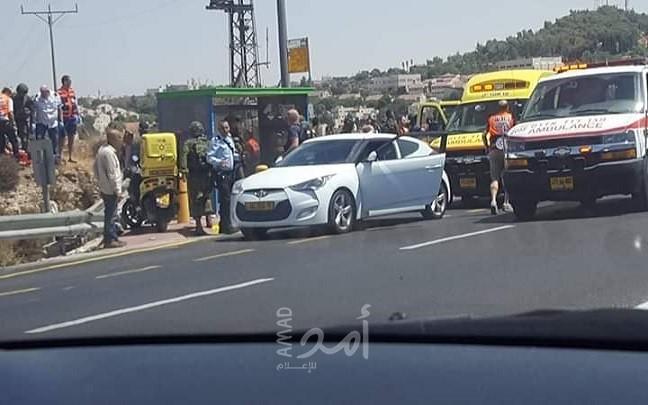 محدث 4-  بالفيديو والصور .. إصابة مستوطنين في عملية دهس قرب "غوش عتصيون" الاستيطاني