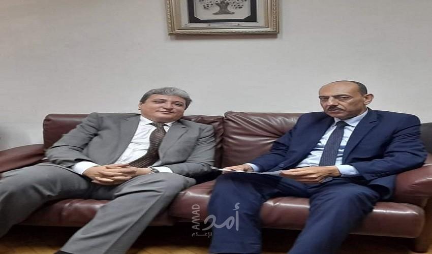 المصري يلتقي الأمين العام للمنظمة العربية لحقوق الإنسان علاء شلبي في القاهرة