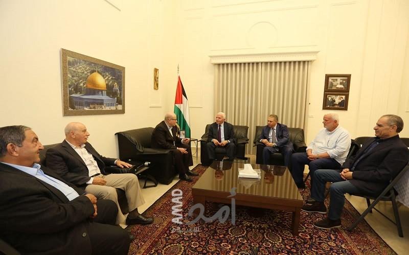 لقاء قيادي بين حركة "فتح" والجبهة الديمقراطية في سفارة فلسطين ببيروت