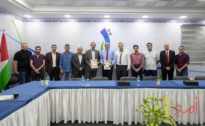 الكلية الجامعية للعلوم التطبيقية توقع اتفاق تعاون مع اتحاد الصناعات الإنشائية الفلسطيني