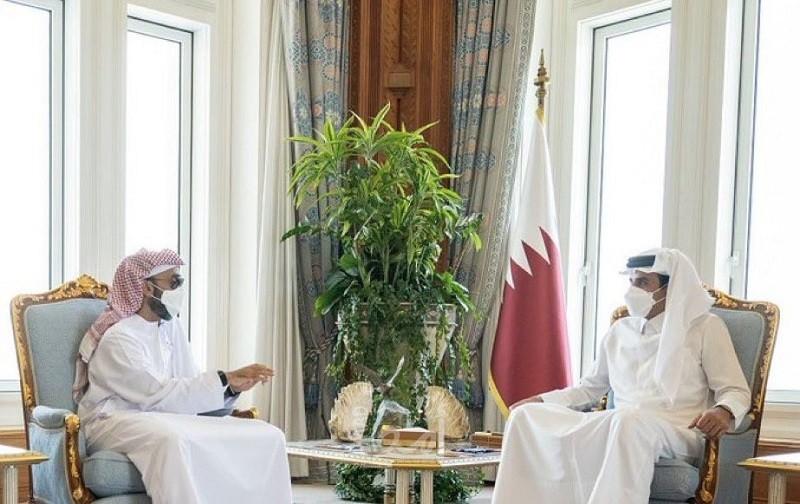 "وام": أمير قطر يستقبل وفدًا إماراتيا برئاسة طحنون بن زايد