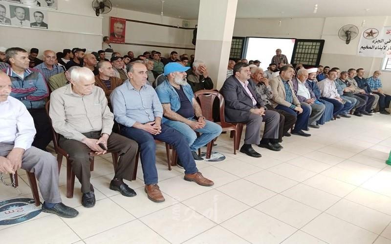 قطاع العمال بالديمقراطية ينظم مهرجانا حاشدا بعيد العمال العالمي في مخيم نهر البارد