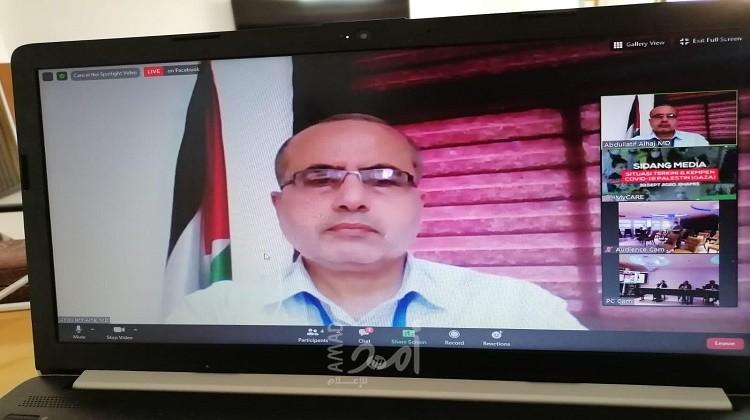 الحاج يؤكد ضرورة الدعم اللازم لتعزيز منظومة الخدمات الصحية بغزة لمواجهة جائحة كورونا