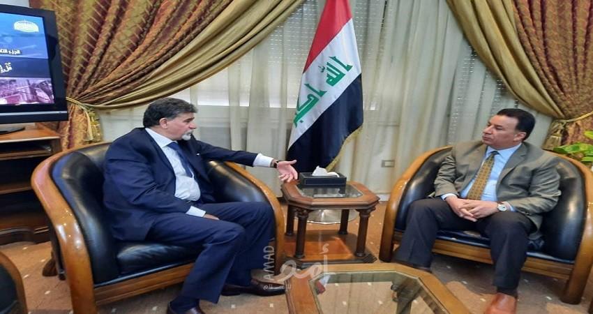 عبد الهادي يطلع سفير العراق على أخر المستجدات في الأراضي الفلسطينية