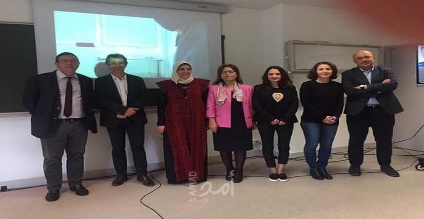 أمال أبو جامع تكسر الحصار بتخصص نادر في القلب من جامعة ليموج الفرنسية