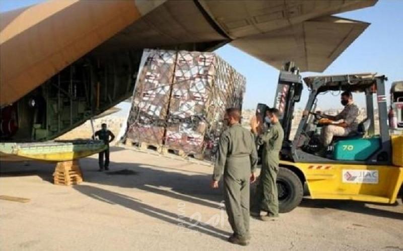 وصول مساعدات مغربية لمطار ماركا الأردني مقدمة للفلسطينيين