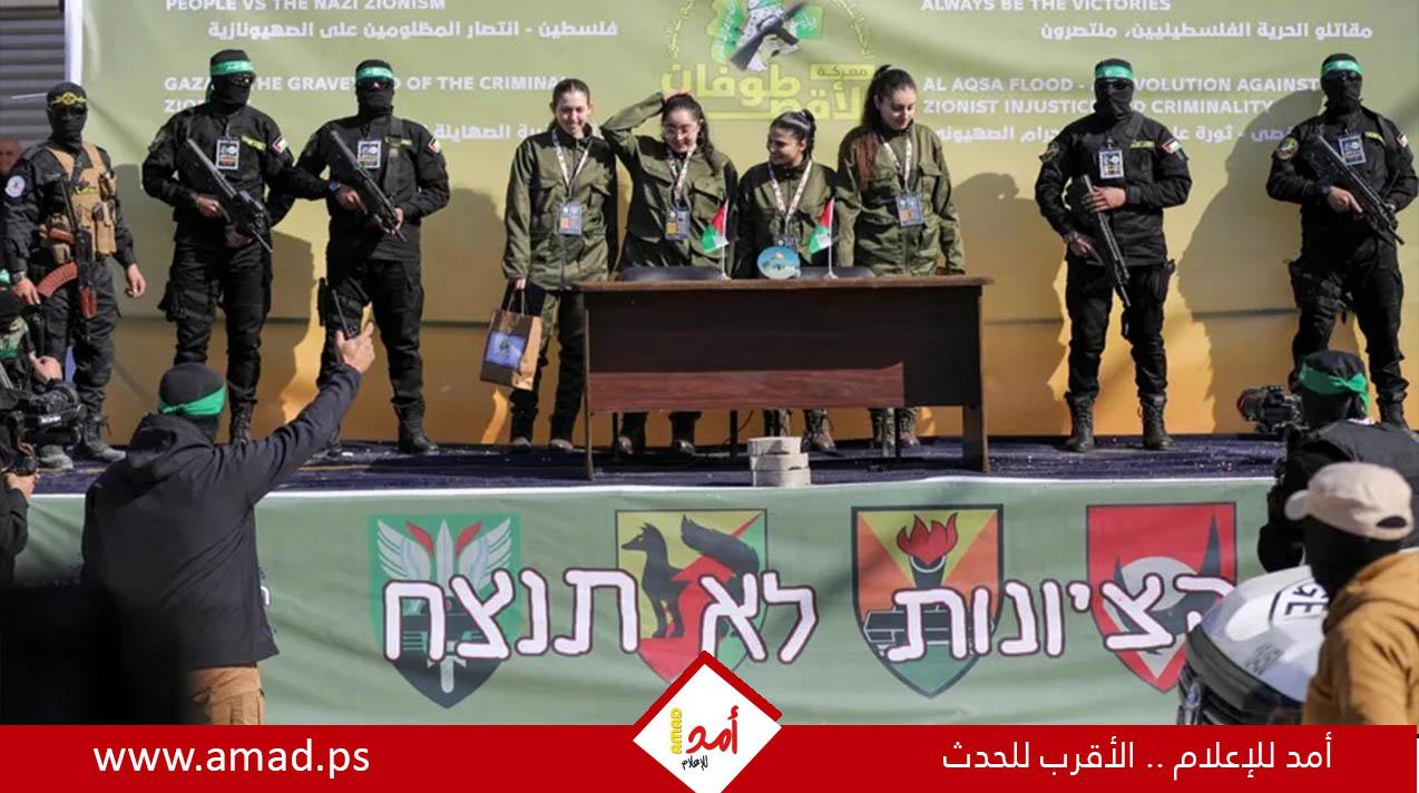 حماس وإسرائيل تنهيان ثاني جولات التبادل بإطلاق سراح 4 مجندات مقابل 200 أسير فلسطيني - فيديو وصور