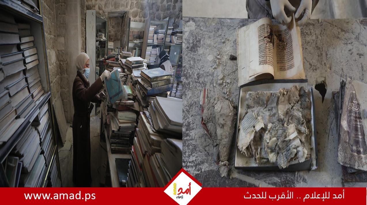 بين الأنقاض والذاكرة.. جهود لإنقاذ مكتبة الجامع العمري في غزة