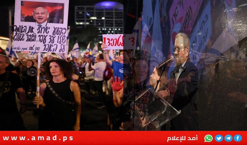 باراك يدعو إلى اعتصام مدني مفتوح لإسقاط حكومة نتنياهو: جلب حرب فاشلة
