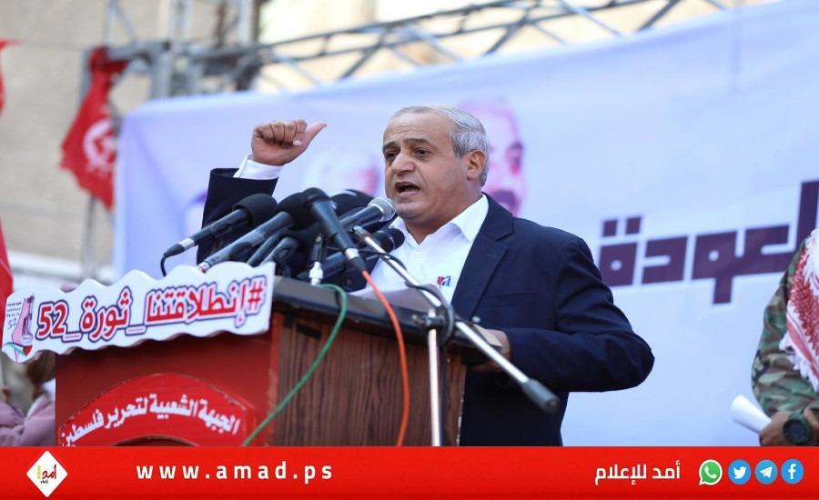 جيش العدو يقصف منزل نائب الامين العام للجبهة الشعبية جميل مزهر وسط قطاع غزة