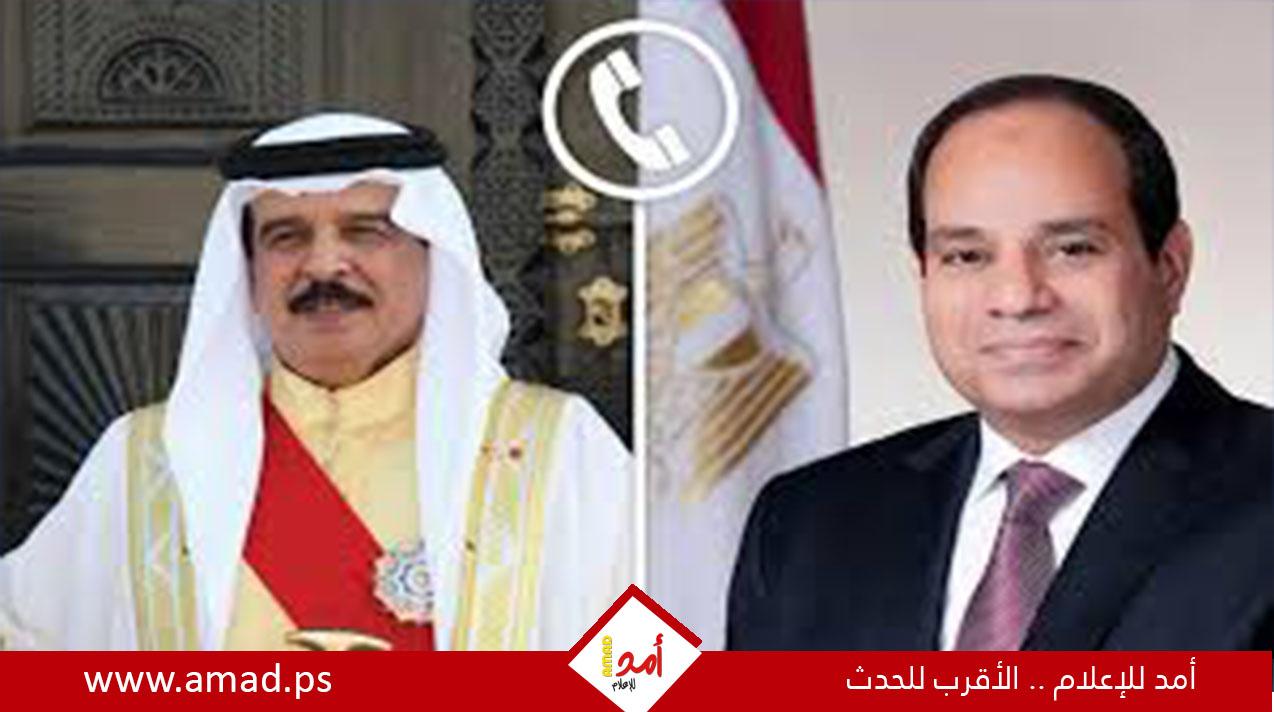 الرئيس المصري وملك البحرين يشددان على حتمية البدء في إعادة إعمار غزة