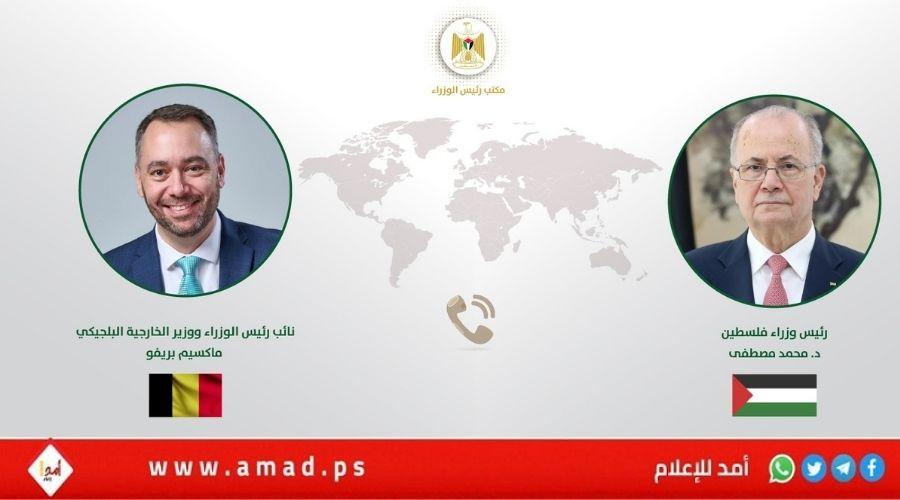 مصطفى يبحث مع نائب رئيس الوزراء وزير خارجية بلجيكا مستجدات الأوضاع