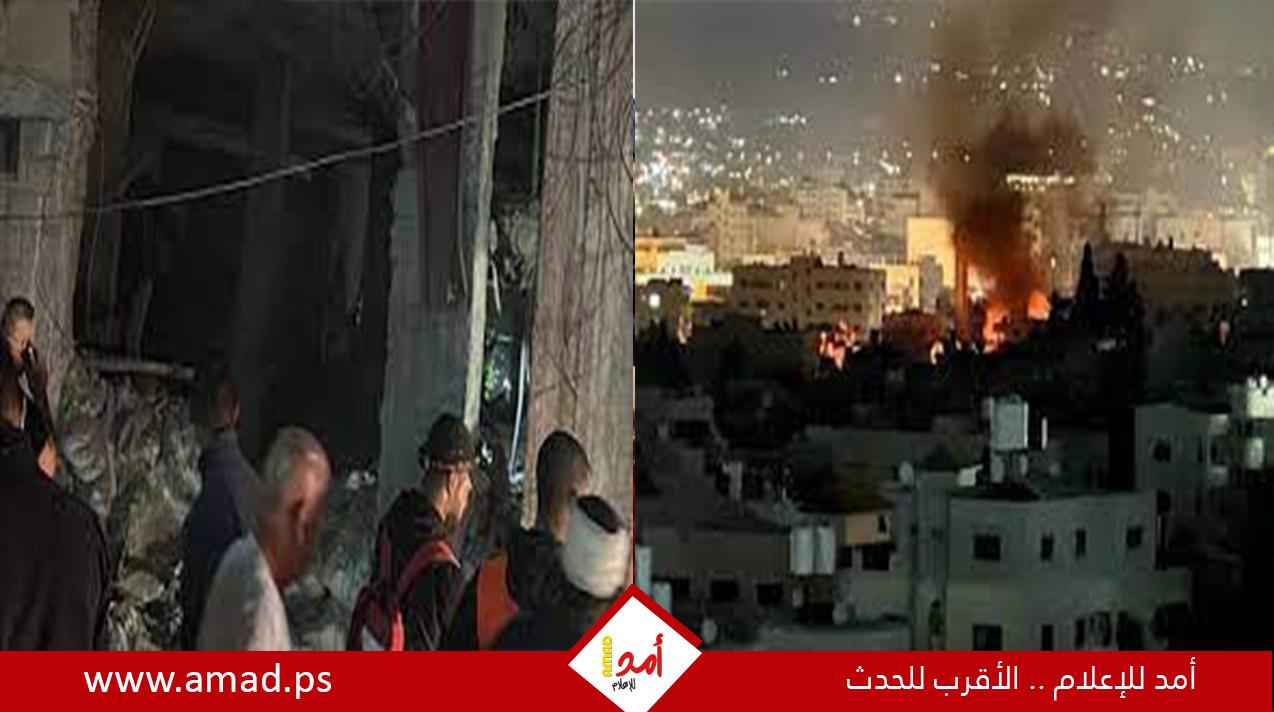 محدث- شهيد وعدة إصابات بقصف طائرات الاحتلال لحارة الدمج في مخيم جنين - فيديو
