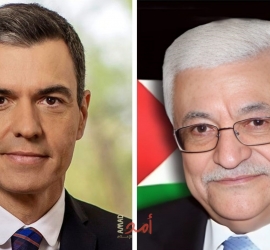 عباس يعرب عن تقديره لمواقف إسبانيا المبدئية تجاه القضية الفلسطينية