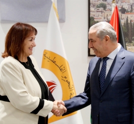 الشيخ يستعرض مع وفد أوروبي تطورات الأوضاع الفلسطينية وجهود إحياء المسار السياسي