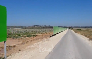 بالفيديو.. إنشاء جدار لحماية الإسرائيليين من إطلاق النار على حدود القطاع