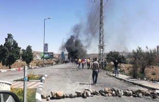 إصابات بالاختناق خلال مواجهات مع قوات الاحتلال على مدخل البيرة