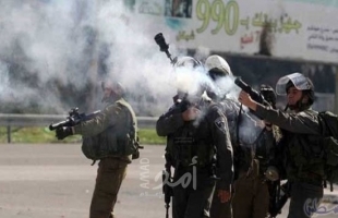 إصابة عشرات الطلبة اختناقاً جراء إطلاق قوات الاحتلال قنابل الغاز جنوب الخليل