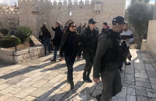 اعتصام أمام "المسكوبية" في القدس تنديد باعتقال طاقم تلفزيون فلسطين