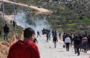 الخليل: اصابات باختناق عدد من المواطنين جراء اطلاق قوات الاحتلال قنابل غاز في بلدة الشيوخ