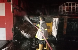 إخماد حريق بمنزل في بيت لاهيا شمال القطاع