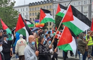 مسيرة ومظاهرة جماهيرية حاشدة رفضا لمشروع "الضم" في الدنمارك