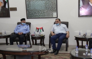 رئيس بلدية قلقيلية يستقبل مدير شرطة محافظة قلقيلية