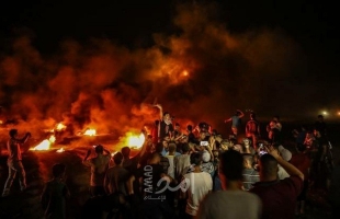 قوات الاحتلال تطلق الرصاص المطاطي صوب المتظاهرين في فعاليات الإرباك الليلي في بيت دجن