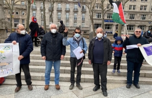 ألمانيا: التحالف الأوروبي لمناصرة أسرى فلسطين ينظم وقفة تضامنية في مدينة كولون