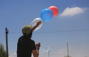 اطلاق بالونات حارقة من غزة تجاه البلدات الإسرائيلية