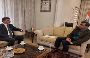 السفير عبد الهادي يبحث مع سفير جمهورية الهند آخر تطورات القضية الفلسطينية