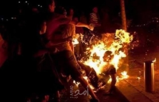 مواطنان يضرمان النار بأنفسهم في قطاع غزة - فيديو