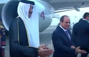 أمير قطر يصل القاهرة في زيارة رسمية للقاء الرئيس السيسي - فيديو