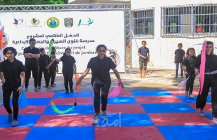 غزة: إسعاد الطفولة يختتم مشروع مدرسة فنون السيرك والجمباز الإبداعية