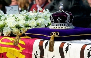 الماسة الملعونة تظهر في جنازة الملكة إليزابيث