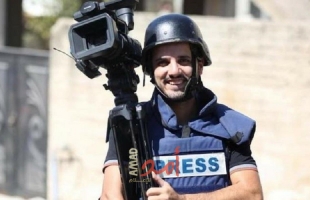 إصابة الصحفي حازم ناصر برصاص قوات الاحتلال في جنين - فيديو