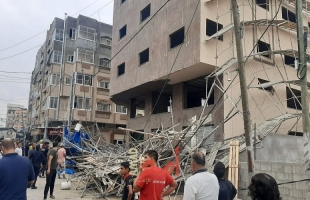 إصابة عدد من العمال في انهيار "سقالة بناء" غرب غزة