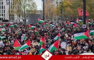 تواصل المسيرات الداعمة لفلسطين أمام محكمة العدل الدولية في لاهاي